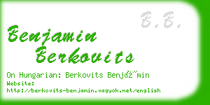 benjamin berkovits business card